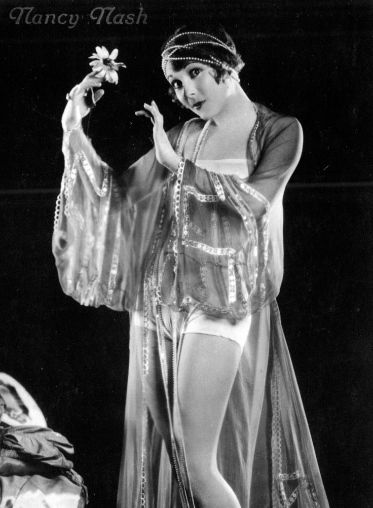 Flapper Nancy Nash, Silent Film Actress, in Negligee and Undies, circa 1920s