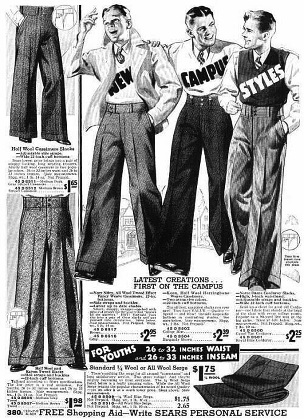 5 FREE Trouser Patterns  Oxford Bags Wide Leg Flares and more
